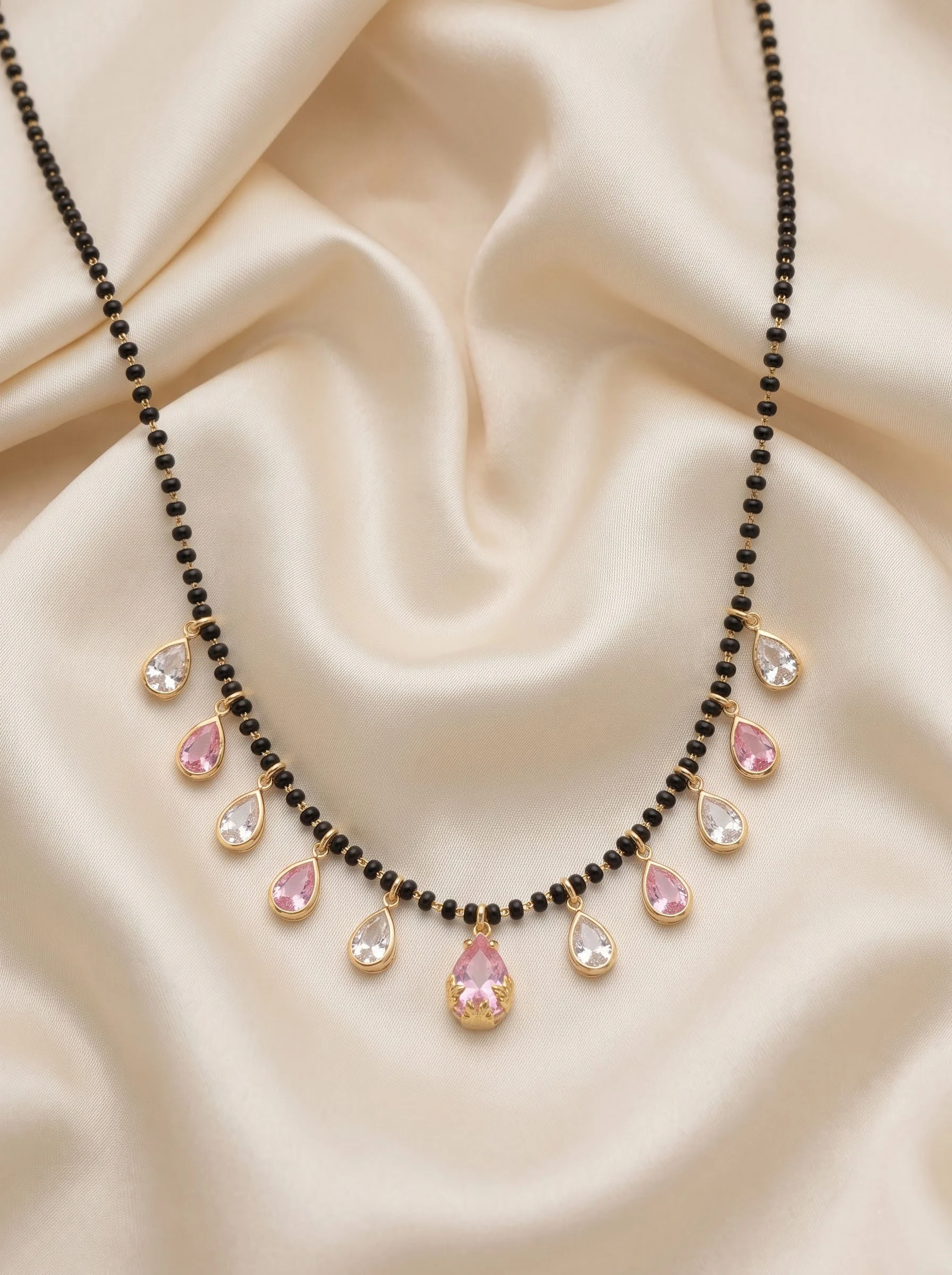 Black Beads Mangalsutra for Women - Image 2