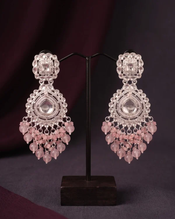 Blush Pink Kundan Earrings