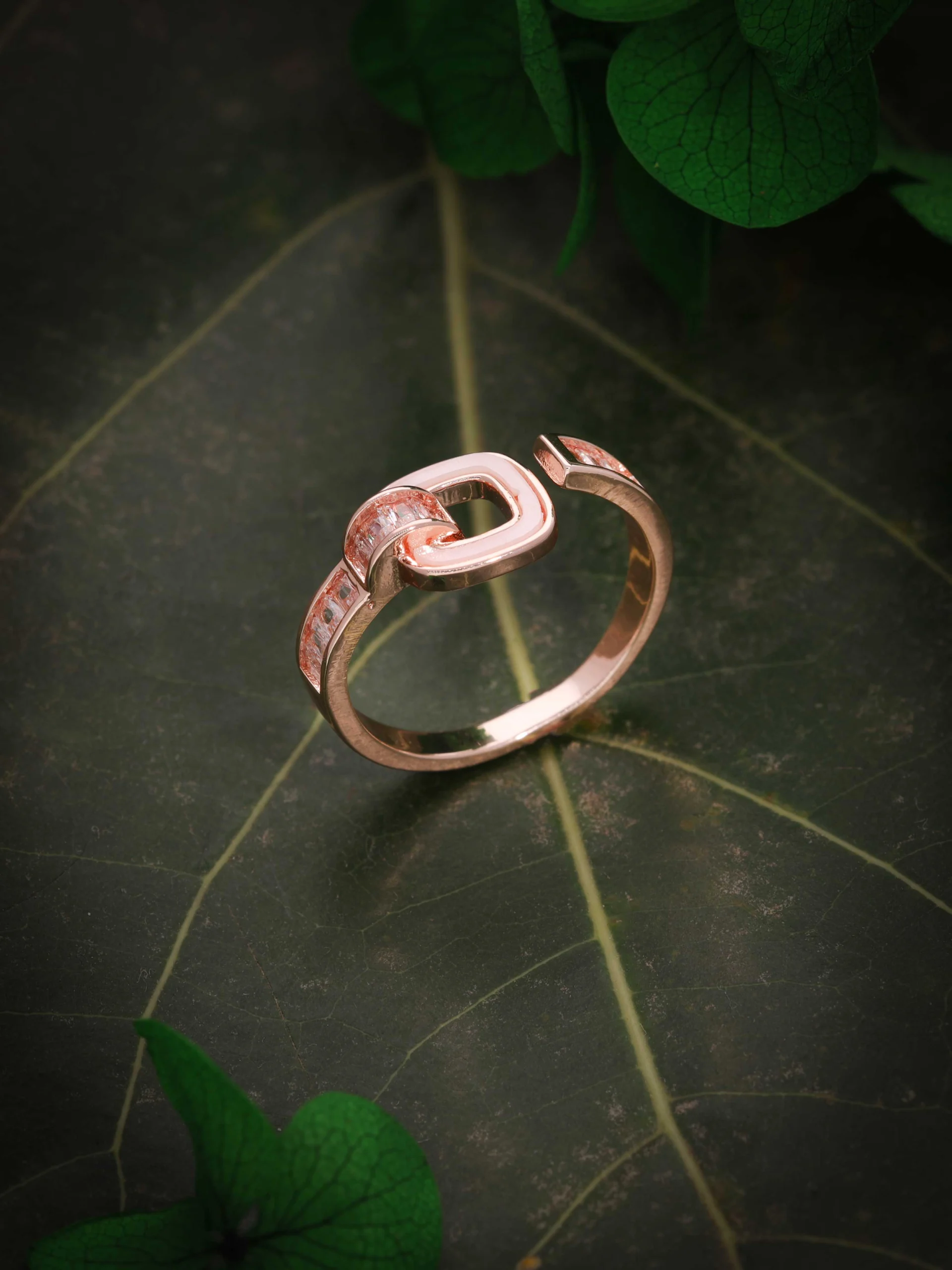 Rose Gold Buckle Ring - Image 2