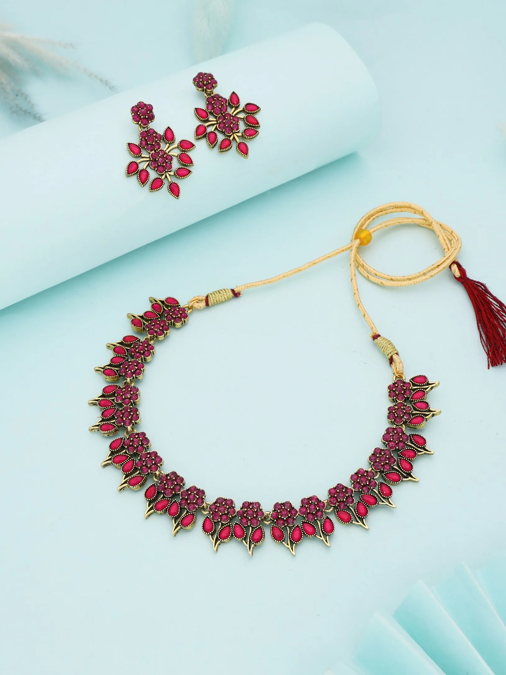 Blush Pink Necklace Set - Image 2