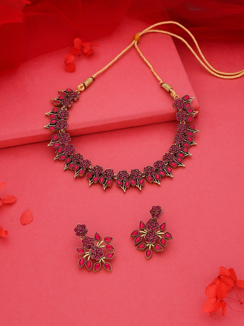 Blush Pink Necklace Set - Image 5
