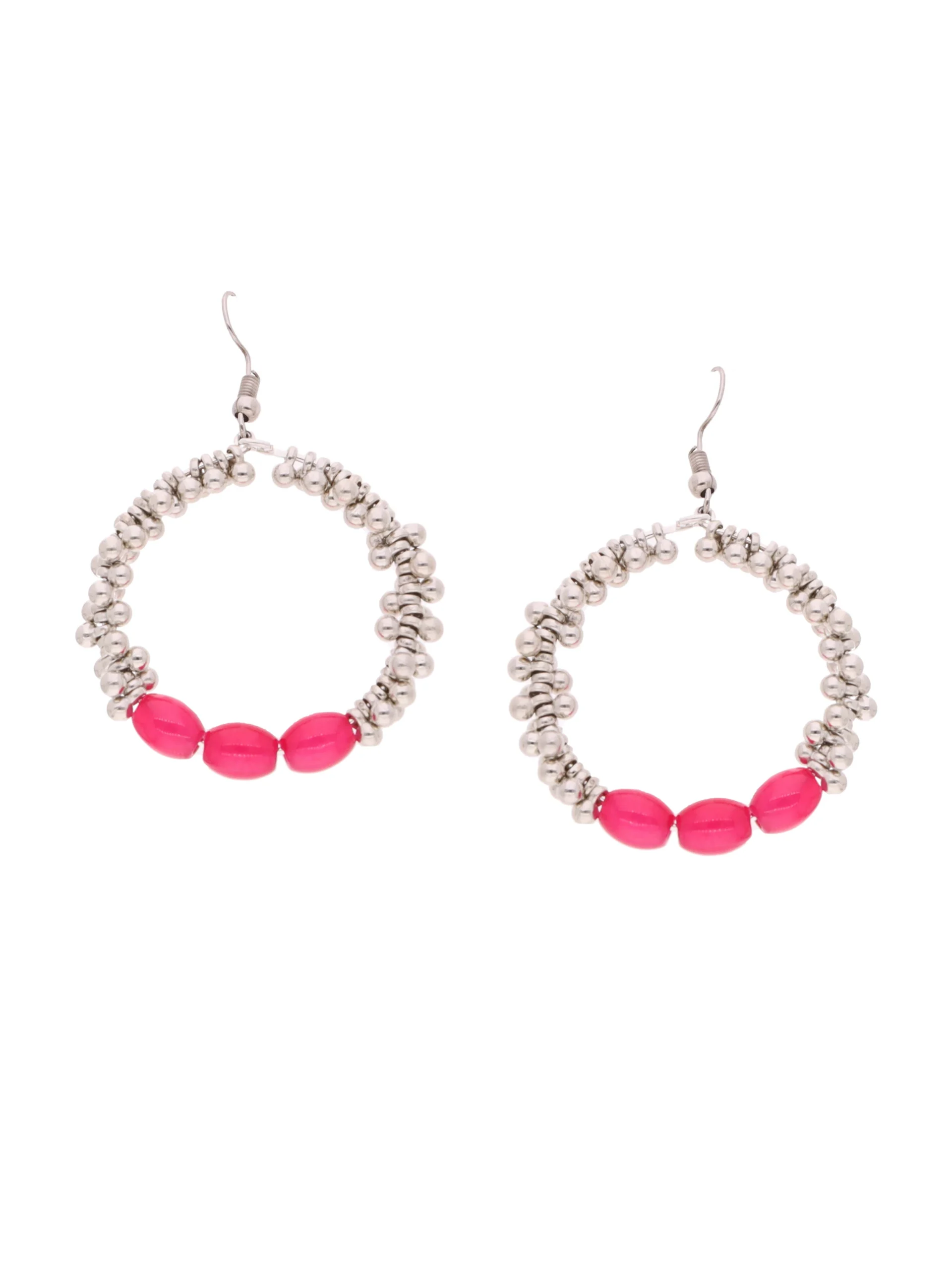 Pink Stone Accents Earrings - Image 2