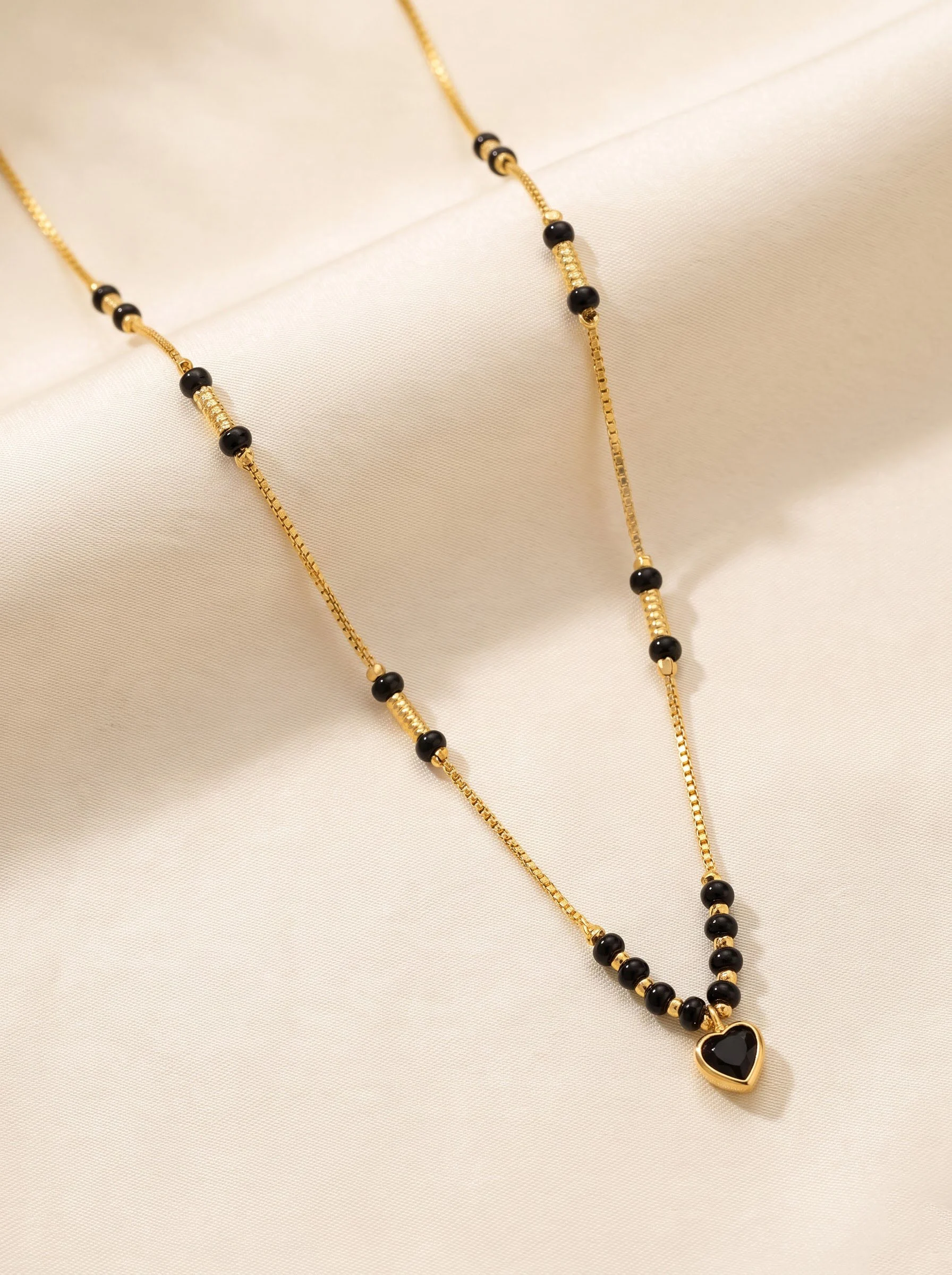 Heart Charm Gold Necklace - Image 2