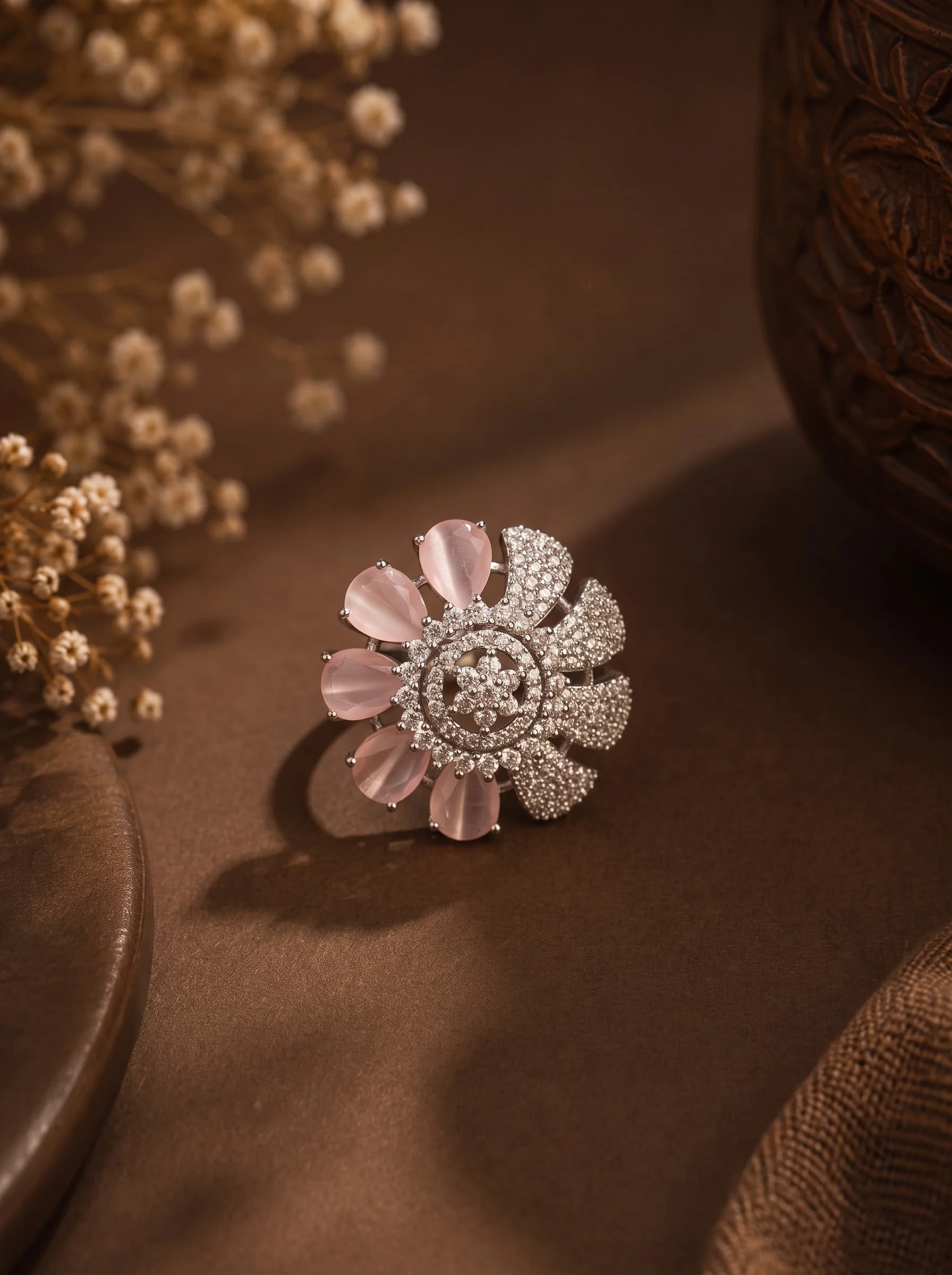 Silver Statement Party Wear Ring