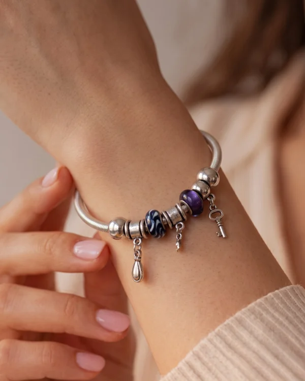 Plated Charm Bracelet for Women