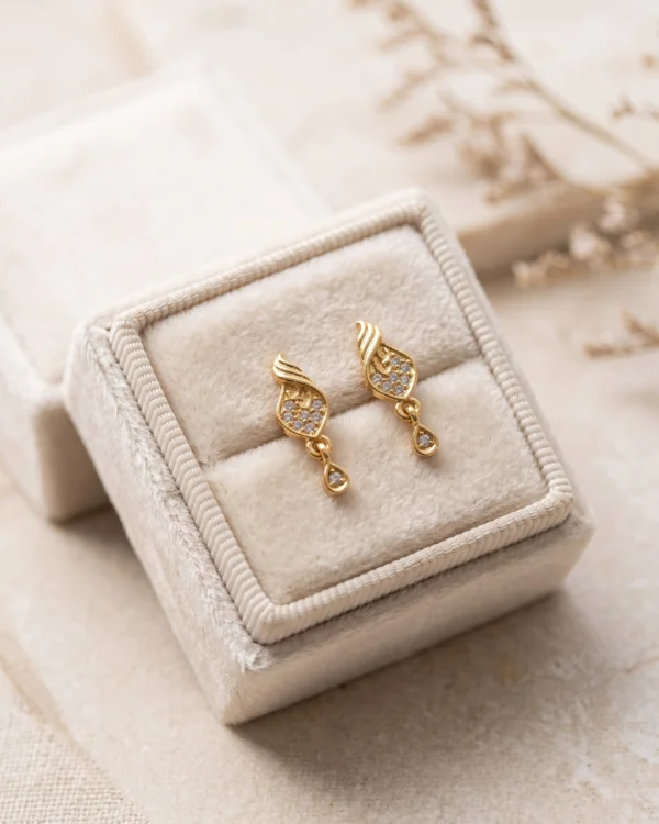 Gold Plated Drop Earrings