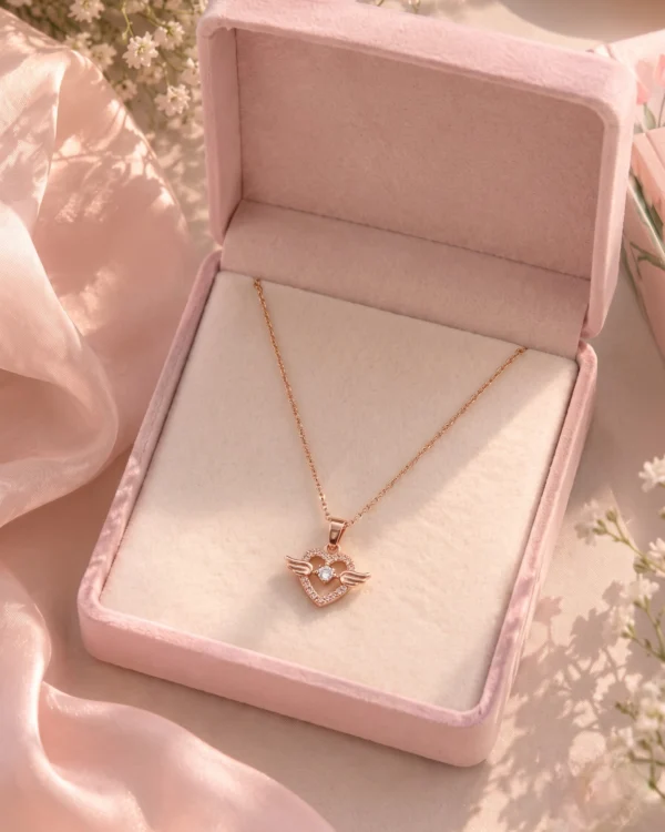 Gold Plated Heart Chian Pendant