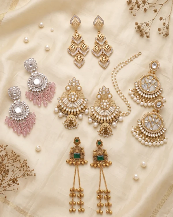 Designer Dangler Earrings Combo