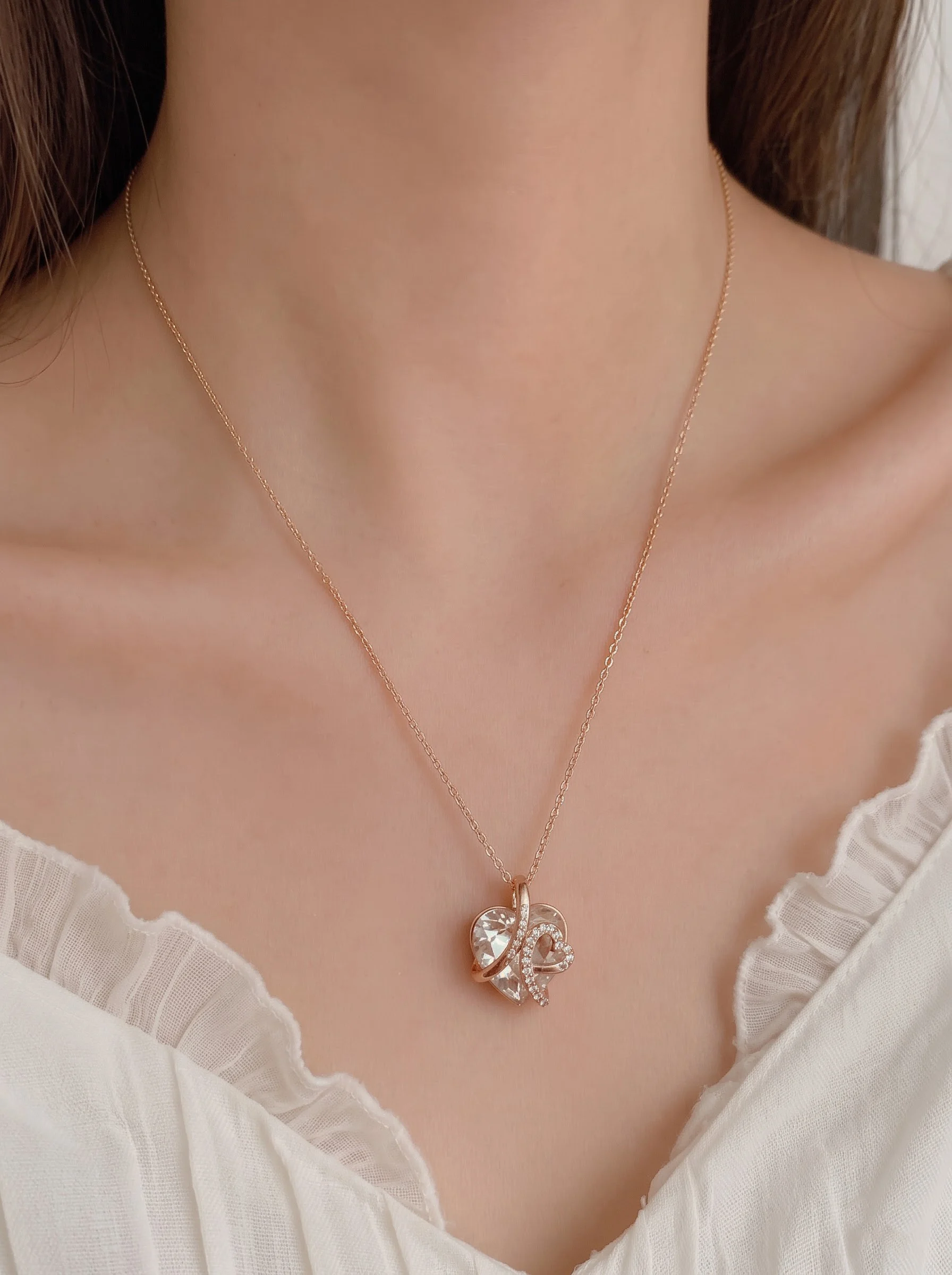 Crystal Heart Chian Pendant - Image 2