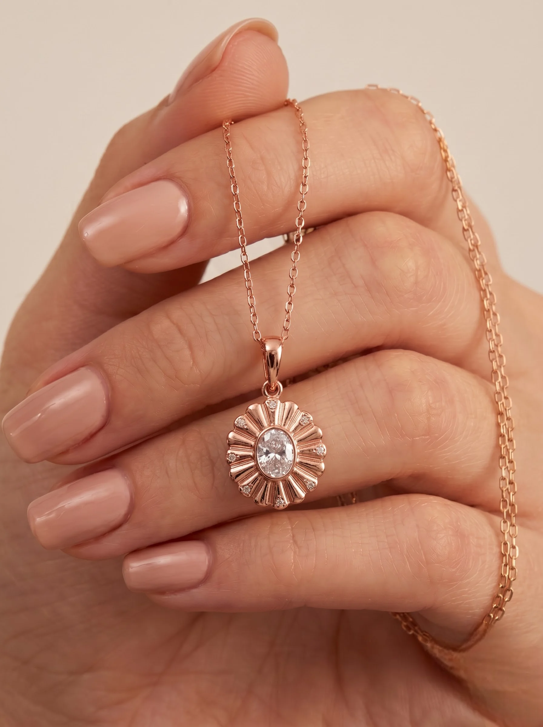Rose Gold chian Pendant - Image 3