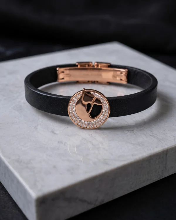 Premium Black Leather Bracelet