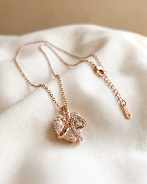 Crystal Heart Chian Pendant