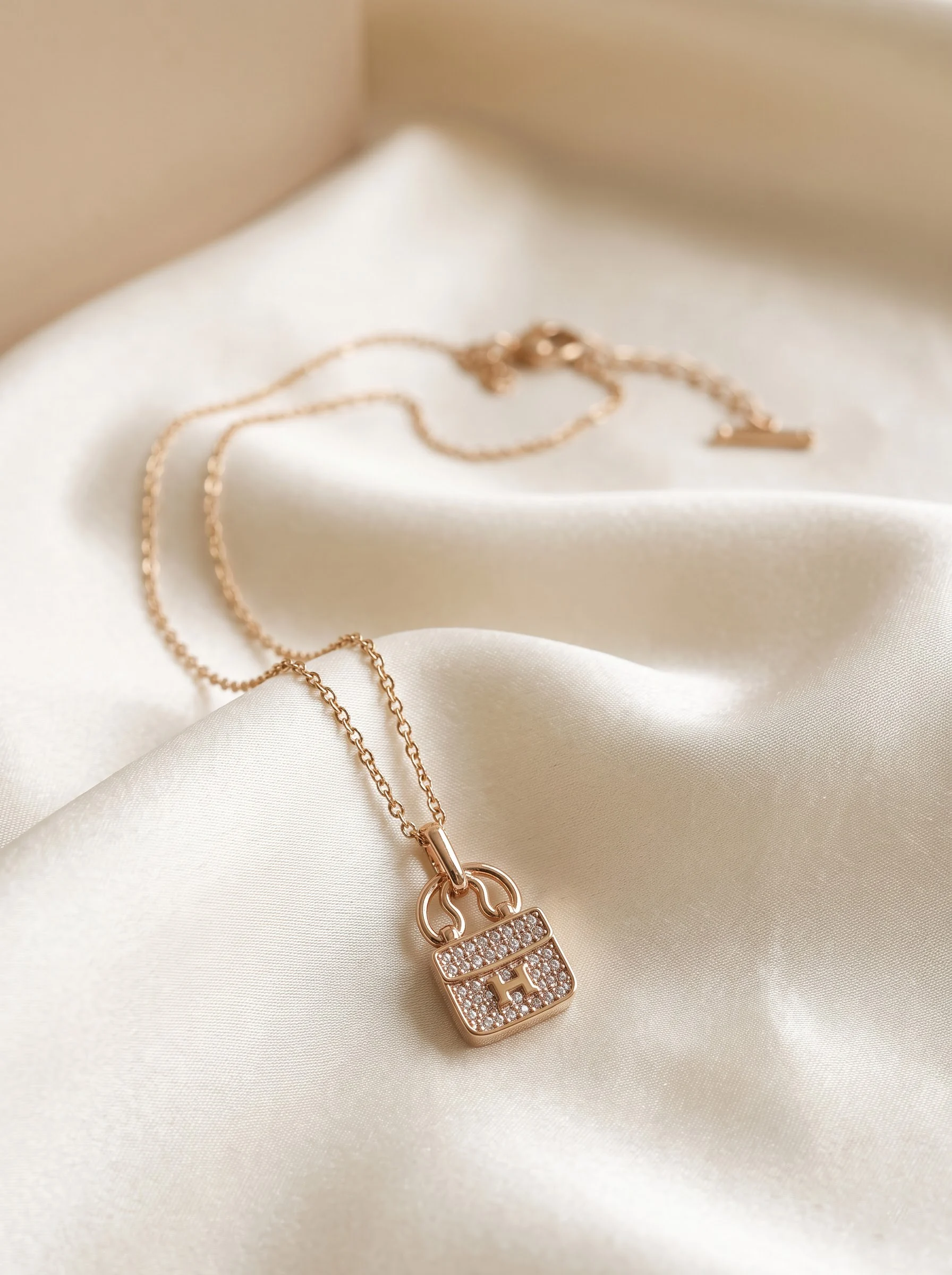 Rose Gold Handbag Chian Pendant