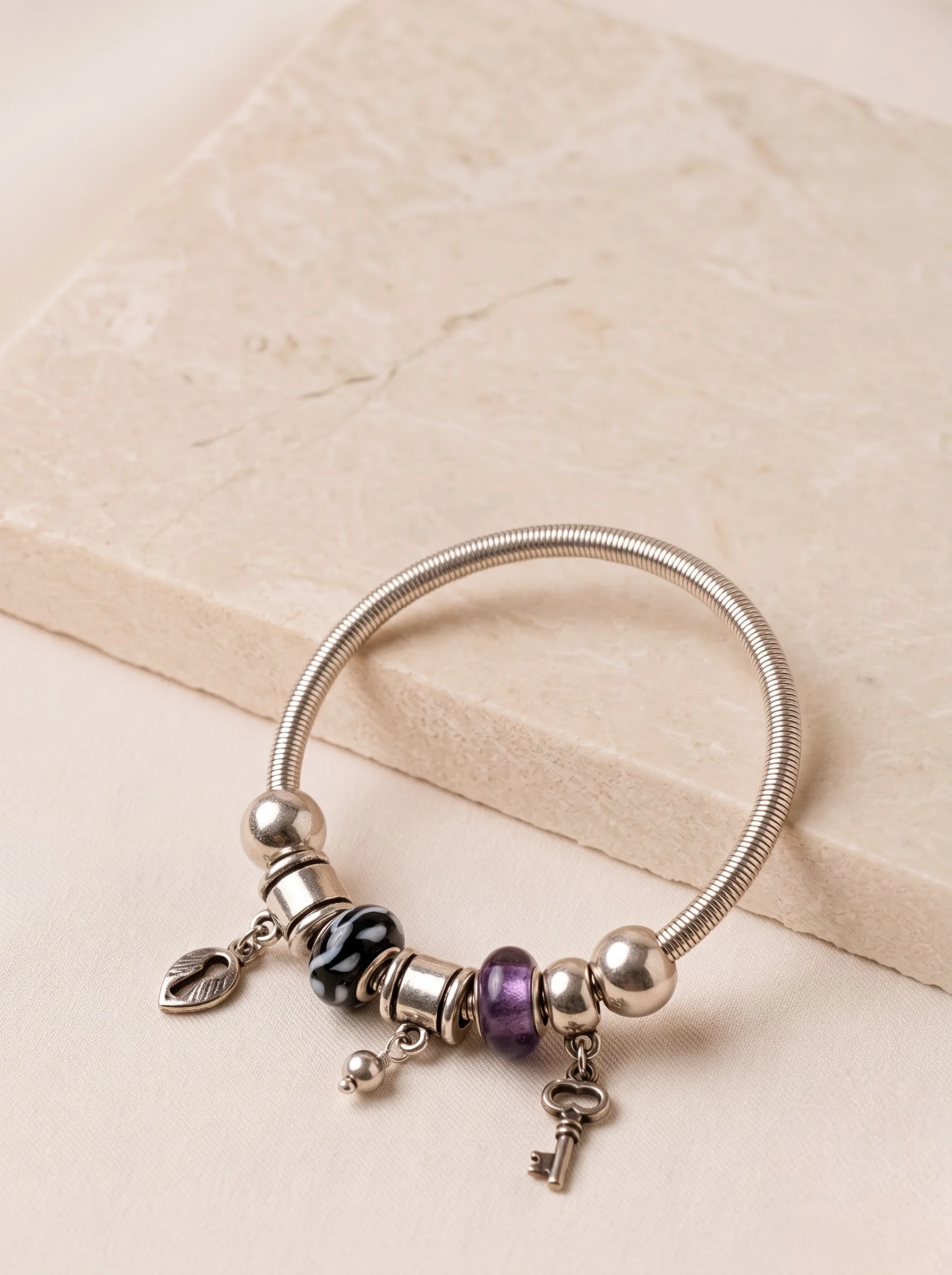 Plated Charm Bracelet for Women - Image 2