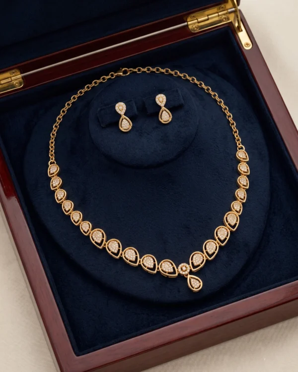 Sparkling Gold Jewellery Set