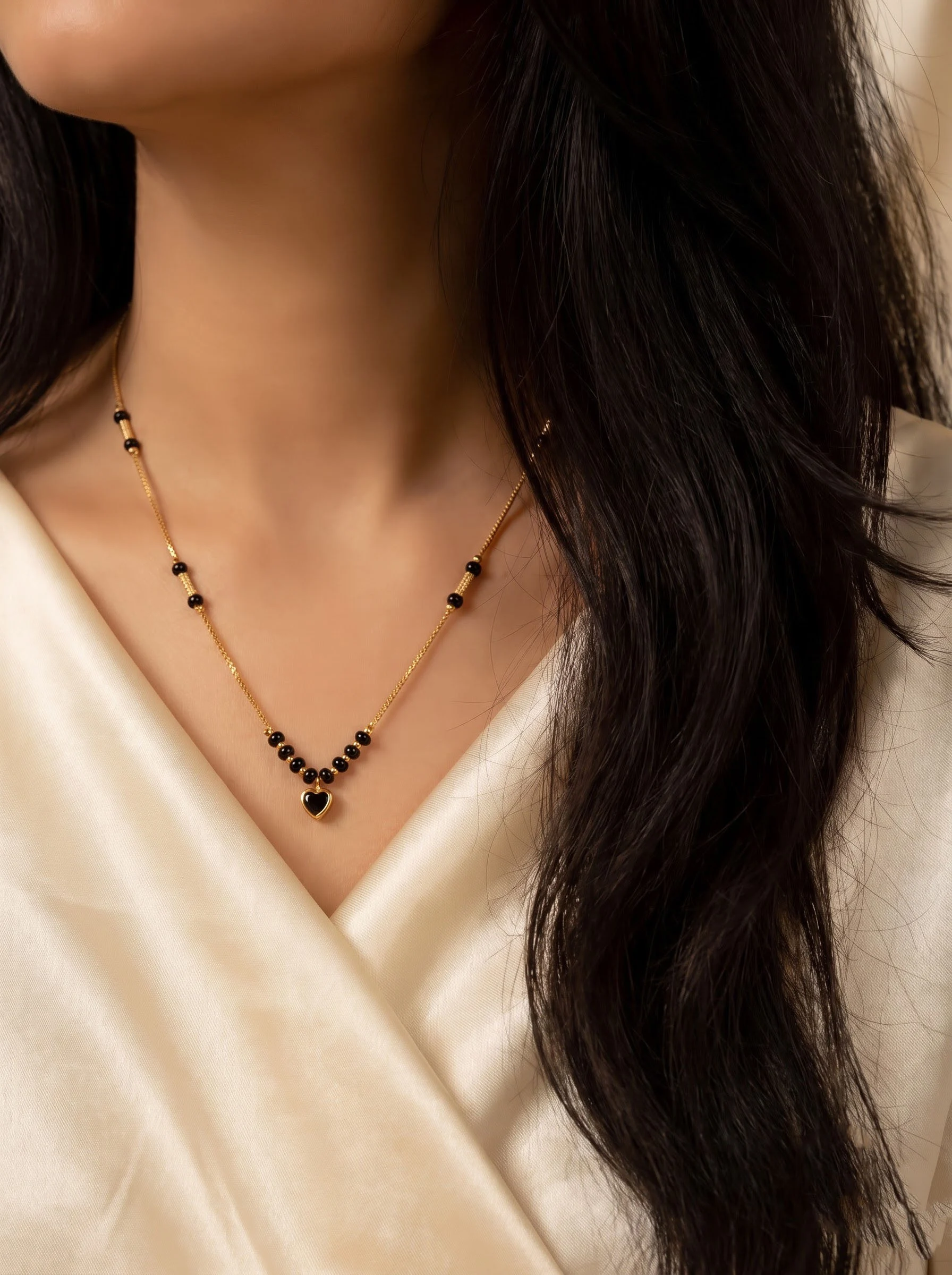 Heart Charm Gold Necklace